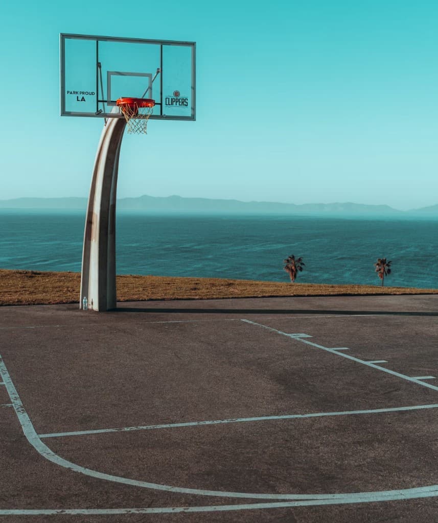 Terrain basket vue océan